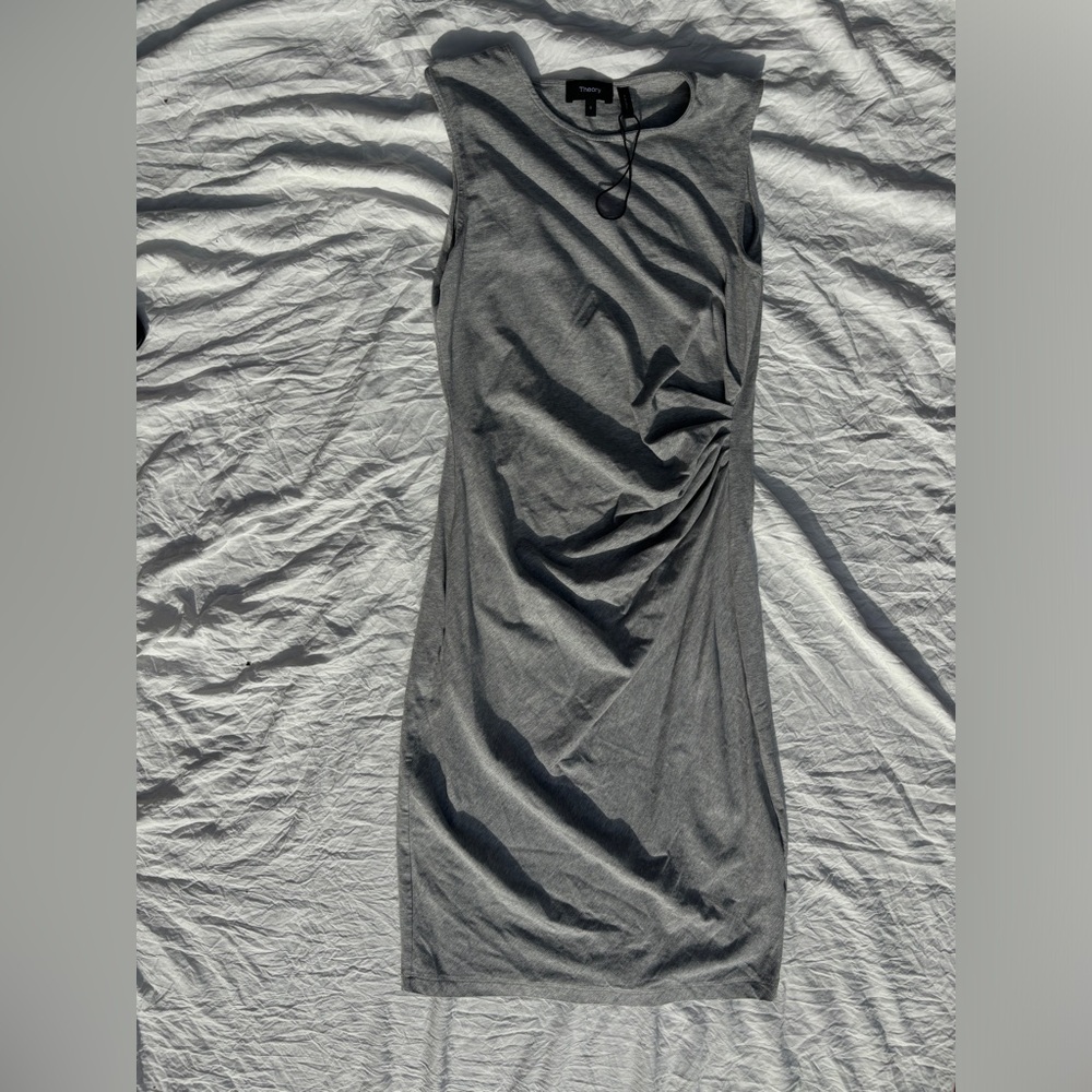 Theory Charcoal Sleeveless Top